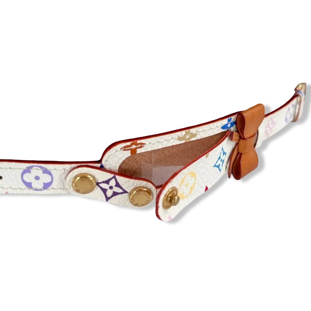 Louis Vuitton White Murakami Monogram ID Bracelet with Gold Hardware - Picture 4 of 11